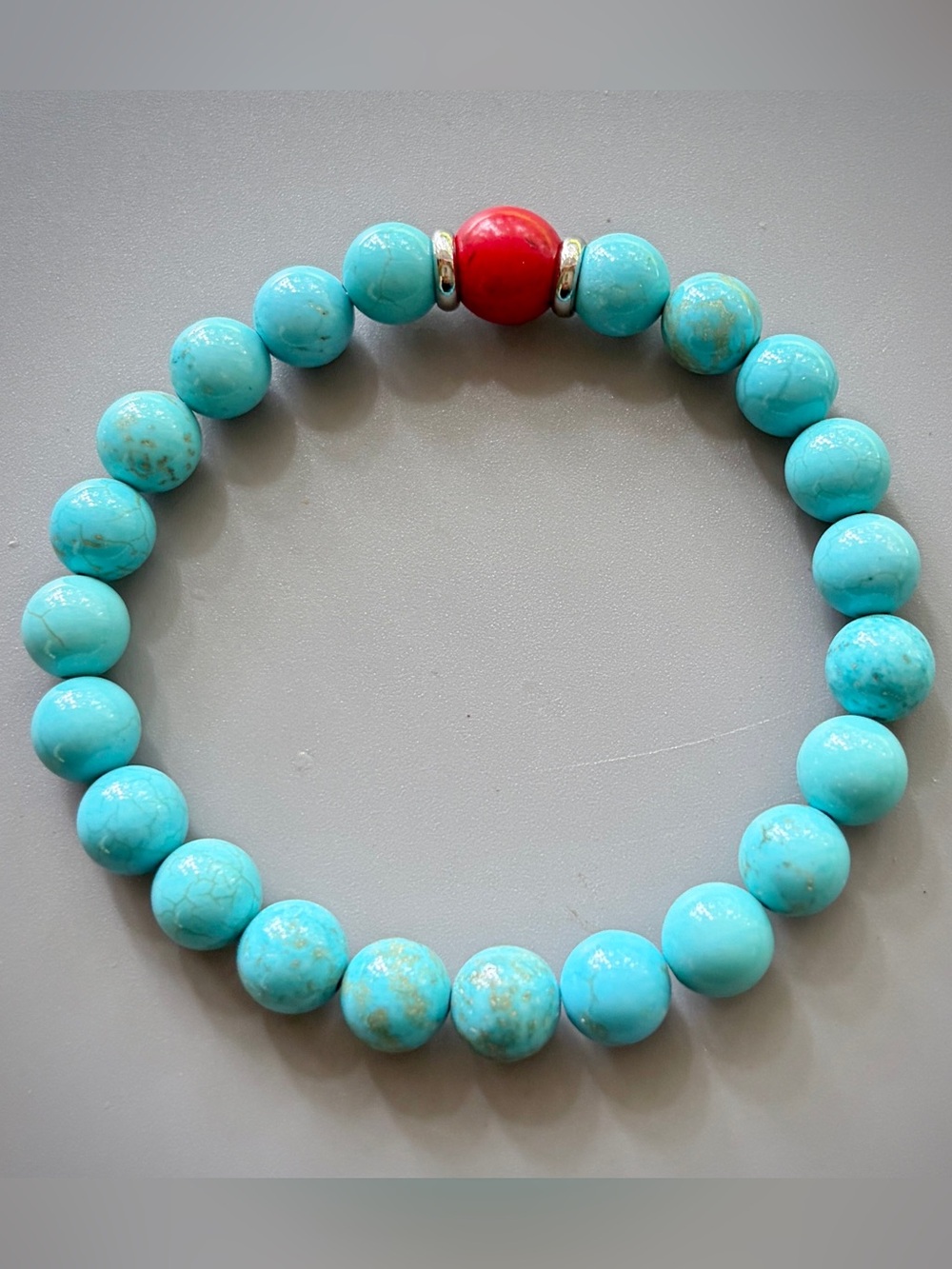 Turquoise Handcrafted Bead Bracelet